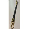 Laisse cuir Serpent Doré
