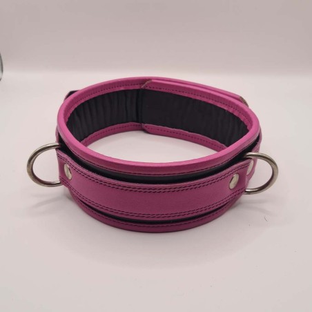 Collier bondage 62 cm Rose