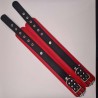 Menottes cheville taille 33.5cm rouge et noire