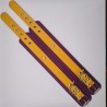 Menottes cheville taille 32cm violet et jaune