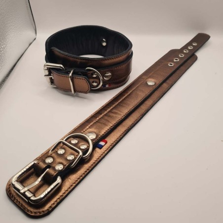 Menottes cheville 36cm or rosé