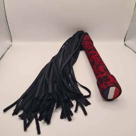 Martinet léopard rouge/noir  62cm