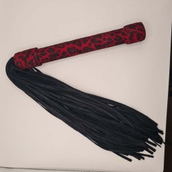 Martinet léopard rouge/noir  62cm