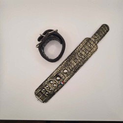 Menottes poignet 23.5cm croco or