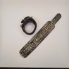 Menottes poignet 23.5cm croco or