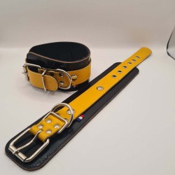 Menottes poignet 26cm noir et jaune