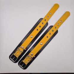 Menottes poignet 26cm noir et jaune