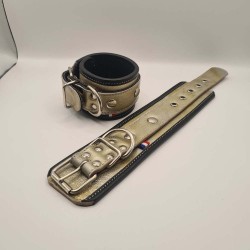 Menottes poignet 24cm gris et jaune