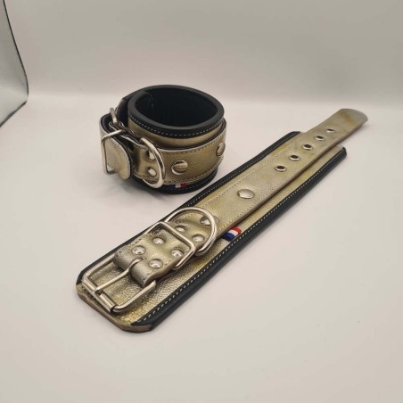 Menottes poignet 24cm gris et jaune