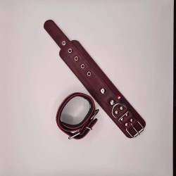 Menottes poignet 24cm bordeau