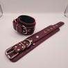 Menottes poignet 24cm bordeau
